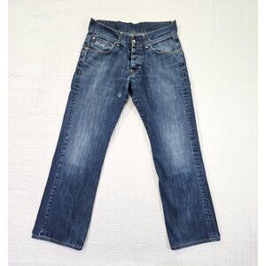 G-Star Raw Denim Jeans Men's 30x30 Blue Straight Leg Button Fly EUC Streetwear